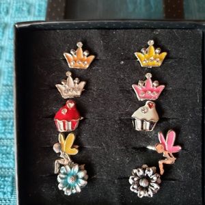 10 pack of Little Girl adjustable rings